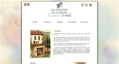 Desktop Screenshot of lacasonadevillanueva.com