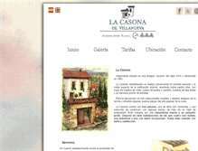 Tablet Screenshot of lacasonadevillanueva.com